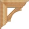 Ekena Millwork Westlake Traditional Rough Sawn Bracket w/ Offset Brace, Western Red Cedar, 8"W x 24"D x 24"H BKT0806X24X24WTL01RWR - alternate 4